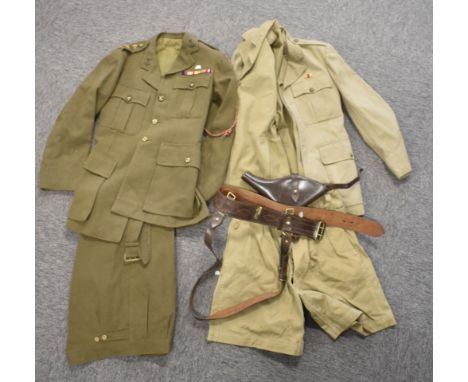 WW2 period Royal West African Frontier Force Officer's Dress Uniform, comprising jacket, trousers, cloth belt, the jacket hav