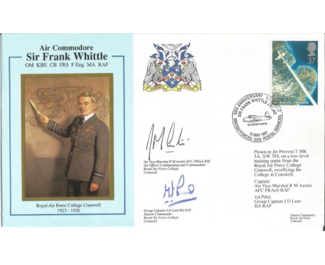 Aviation FDC Air Commodore Sir Frank Whittle OM, KBE, CB. Cover shows Whittle explaining his engine at the Royal Air Force Co