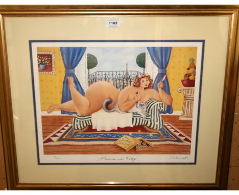 MATTHEW WATTS Madonna avec Pussy, signed print, 23/600, 38 x 48cm Condition Report: Available upon request
