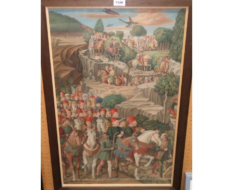 ITALIAN SCHOOL Procession, print, 73 x 46cm Condition Report: Available upon request