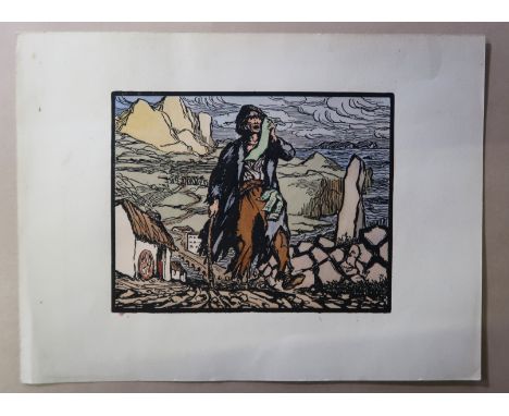 AFTER JACK BUTLER YEATS The Ballad singer, print, 12 x 15.5cm Condition Report: Available upon request