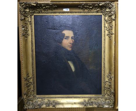 BRITISH SCHOOL Portrait of William Egan, head and shoulders, oil on canvas, 75 x 63cm Condition Report: Available upon reques