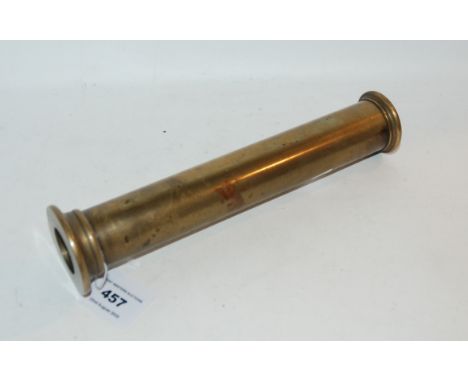A vintage brass Kaleidoscope, 24cm high Condition Report: Available upon request