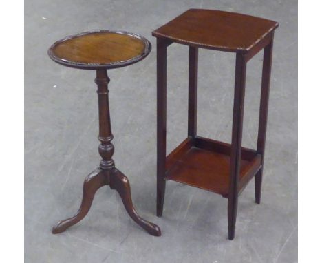 A MAHOGANY TRIPOD WINE TABLE 