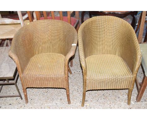 Two vintage Lloyd Loom chairs
