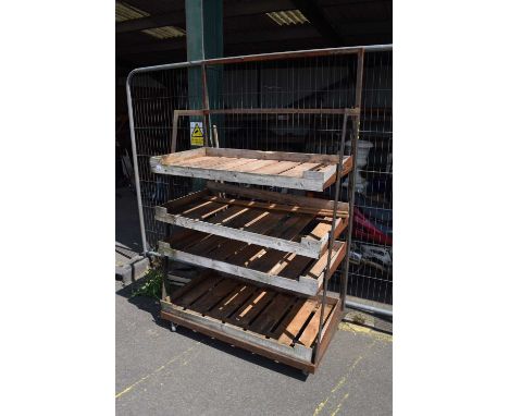 An iron plant display stand