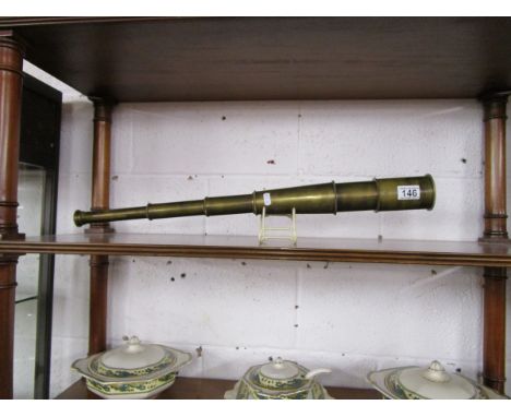 Brass telescope by Broadhurst, Clarkson & Son 1942