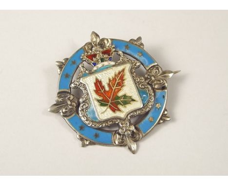 REGIMENTAL BROOCH.
A silver & enamel Canadian regimental brooch.