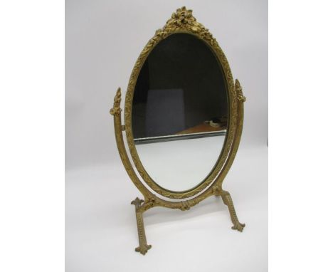 A Peer Art gilt framed toilet mirror