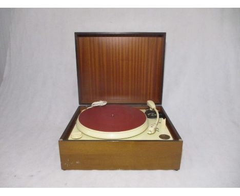 A vintage "National" Record Player Collaro 4T. 200 Transcription Unit.