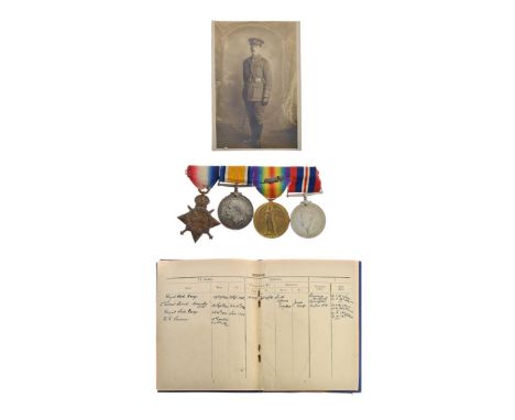 Medals - World War I &amp; II group, comprising War Medal, Victory Medal (MiD) and 1914-15 Star awarded to 2nd Lieutenant Cha