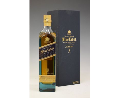 Bottle of Johnnie Walker Blue Label Blended Scotch Whisky in original presentation box   Condition: **General condition consi