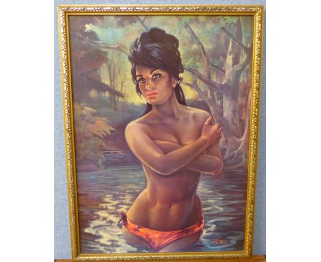 A 1960's J.H. Lynch print, Tina