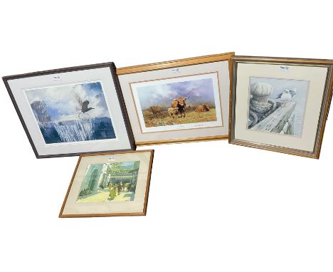 David Shepherd (British 1931-2017): 'Highland Mist', limited edition colour print signed in pencil together with colour print