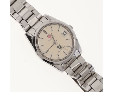 the signed circular dial with baton numerals and date aperture, reference number 605.3244, with Rado logo to the winder, 35mm