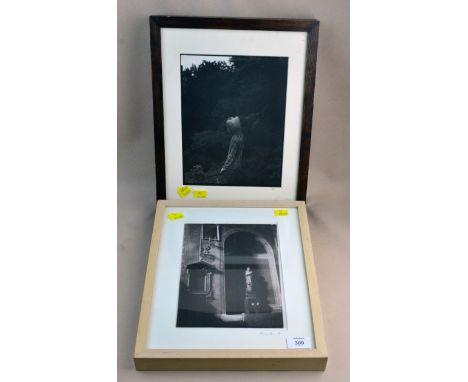 A 20th century sepia toned photographic print on linen entitled 'Italian Light', the mount signed 'Frank '91', 25 x 18 cm (9 
