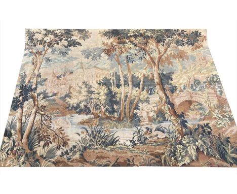 ANTIQUE VERDURE DEISGN TAPESTRY, 180cm x 140cm. 