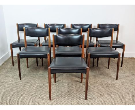 DINING CHAIRS, a set of eight, vintage 20th century Dutch, 77cm H approx. (8) 