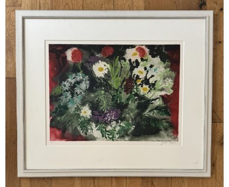 JOHN PIPER (1903-1992), late summer flowers, original etching and aquatint in colours, on arches wove paper, Marlborough Fine