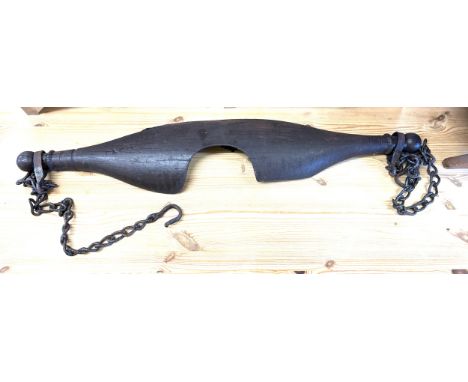 Vintage wooden yoke 