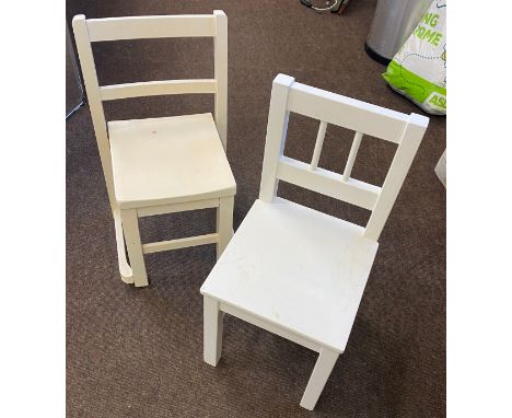 2 Vintage childs chairs, height approx 22.5 inches tall