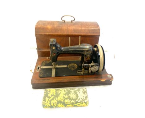 Vintage cased sewing machine, untested 