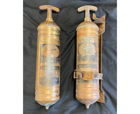 2 Vintage fire extinguishers
