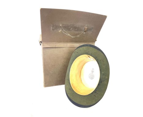 Vintage boxed Christys London top hat, Hatters Davis Ltd London W 