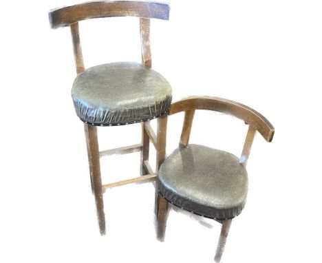 Vintage retro bar stools 