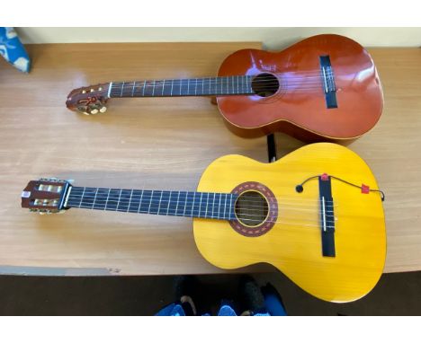 Cased vintage Menina guitar, Encore DRC50 cased guitar