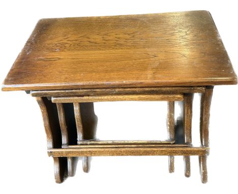 Vintage set of 3 nest of tables