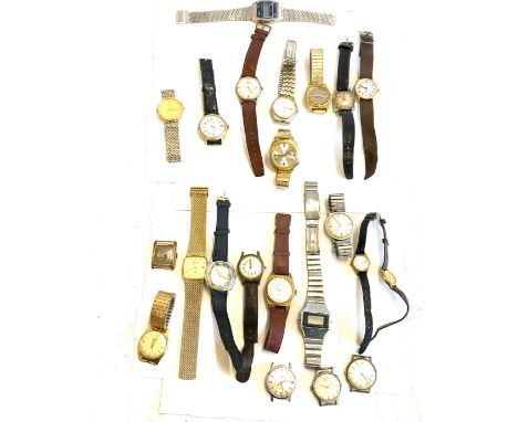 Selection of vintage gents wristwatches all untested 