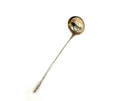 Unusual sterling silver Scottish ladle Glasgow 1846 makers mark, D.C.R for David Crichton Rait, approximate weight 31g, lengt