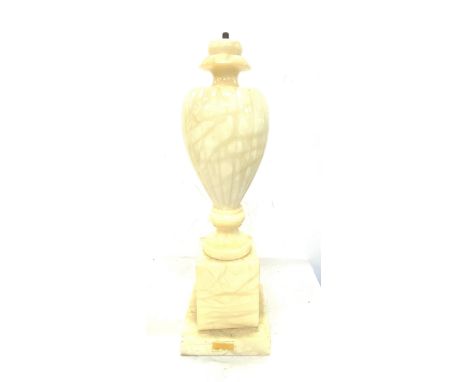 Marble lamp base height approx 20 inches