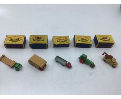 Matchbox Moko Lesney early die cast boxed vehicles; to include No 1 Green fine &nbsp;Tractor( excellent in VGC box), No 10 sc