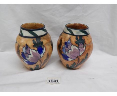 A pair of 'Minster' vases by H & K, Tunstall