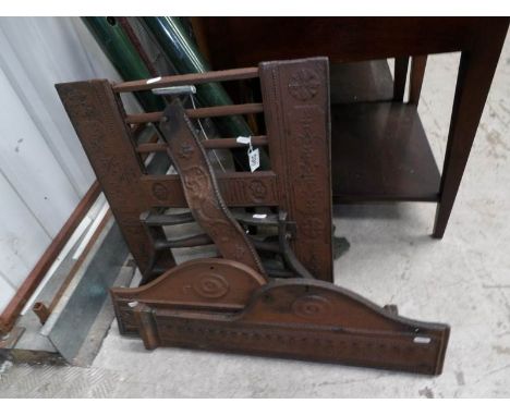 A cast iron fire surround