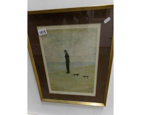 An unusual print by L S Lowry publishes by Adam collection
