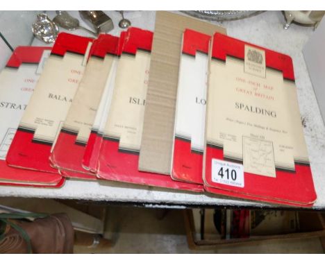 A quantity of vintage ordnance survey maps of Lincolnshire