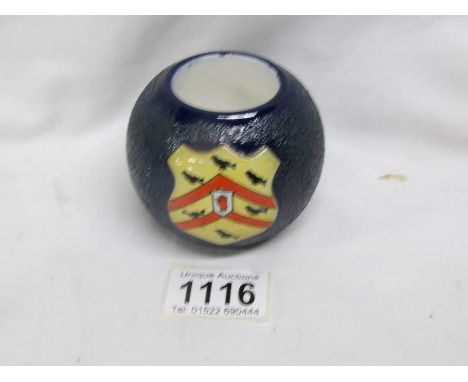 A Carltonware match striker made for Sidney Twining, Oxford
