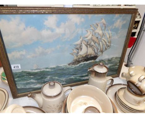 A Montague Dawson marine print