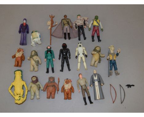 Kenner Star Wars, a selection of last 17 figures: Yak Face with Skiff Guard Battle Staff; Barada; R2-D2 with Pop-Up Lightsabe