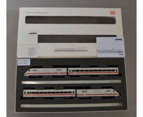 H0 scale Marklin ICE InterCity Express. Ltd Edition 250 of 500 presentation set, specially produced for DB railways conferenc