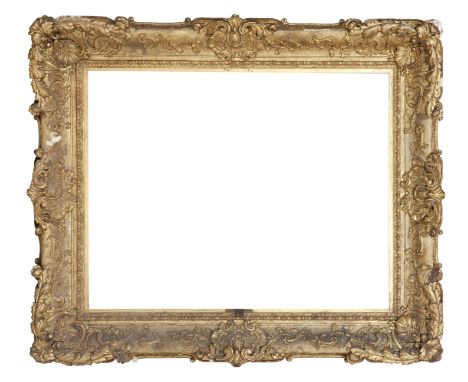Two similar first half 19th century carved giltwood and gesso framesMade by J &amp; W Freeman'sBoth profusely decorated with 