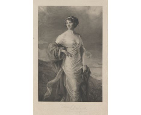 After Philip Alexius de László, PRBA, RP, NPSLithograph of Eileen Sutherland, autographed and dated 1913 by the sitter, 31 x 