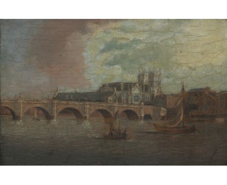 Follower of Daniel Turner (England, active 1782-1801)Westminster Bridge and Old London Bridgebears signature (lower right) a 