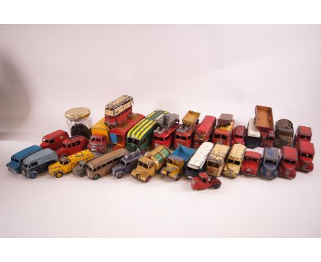 A collection of play worn DInky lorries