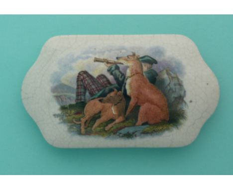 The Deer Stalker (384)(potlid pot lid pratt prattware)