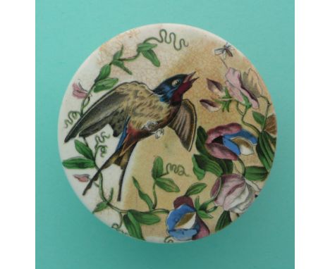 The Swallow (297) medium, with base (2)(potlid pot lid pratt prattware)