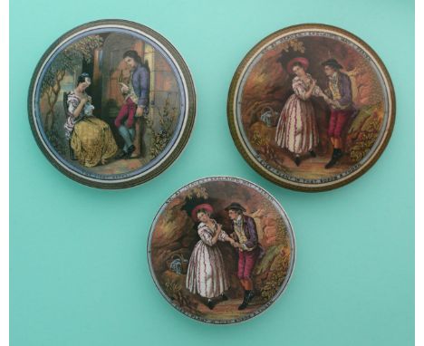 The First Appeal (329A) large, flange repaired and The Second Appeal (330B) both large and medium varieties (3)(potlid pot li